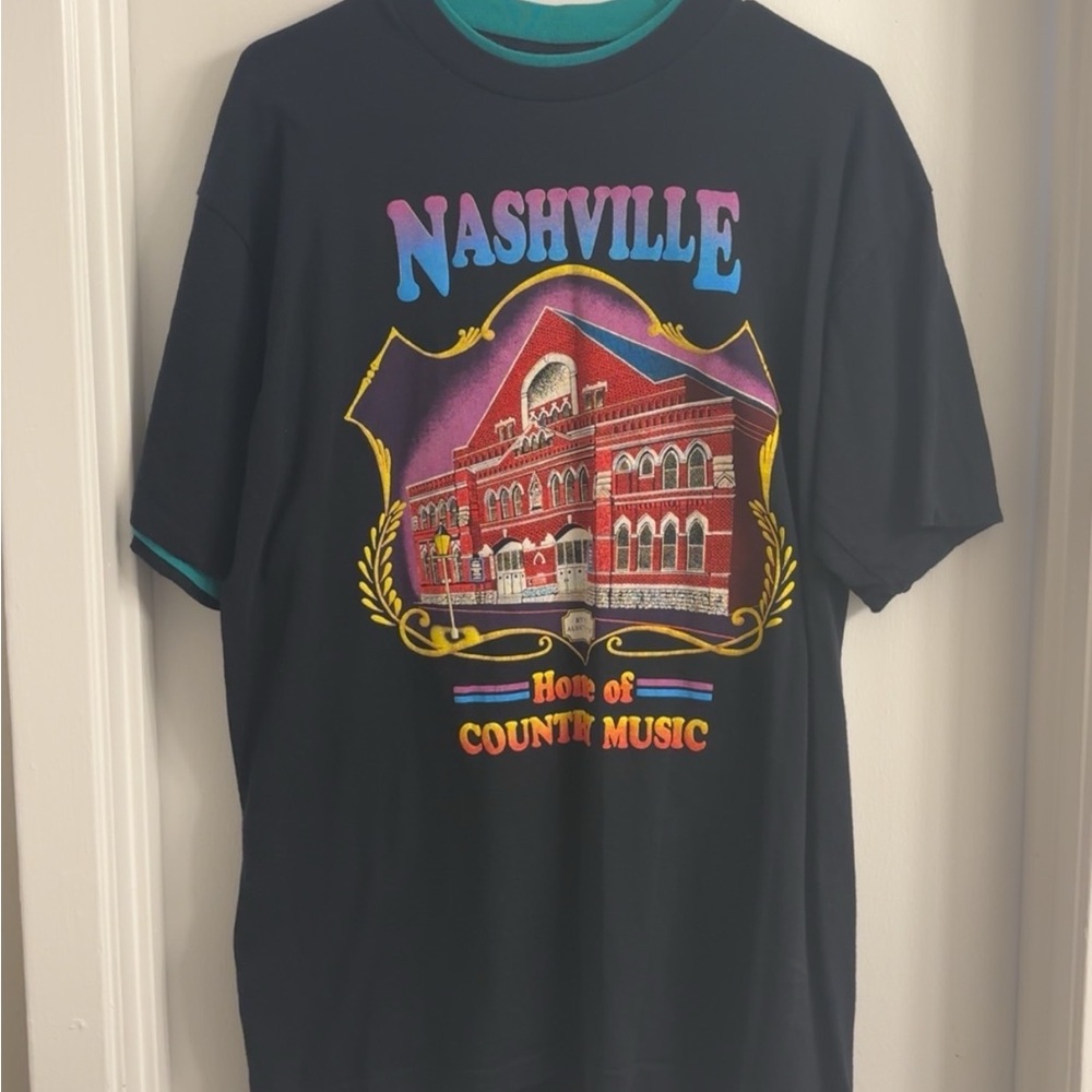 Vintage Nashville Graphic Black T-Shirt